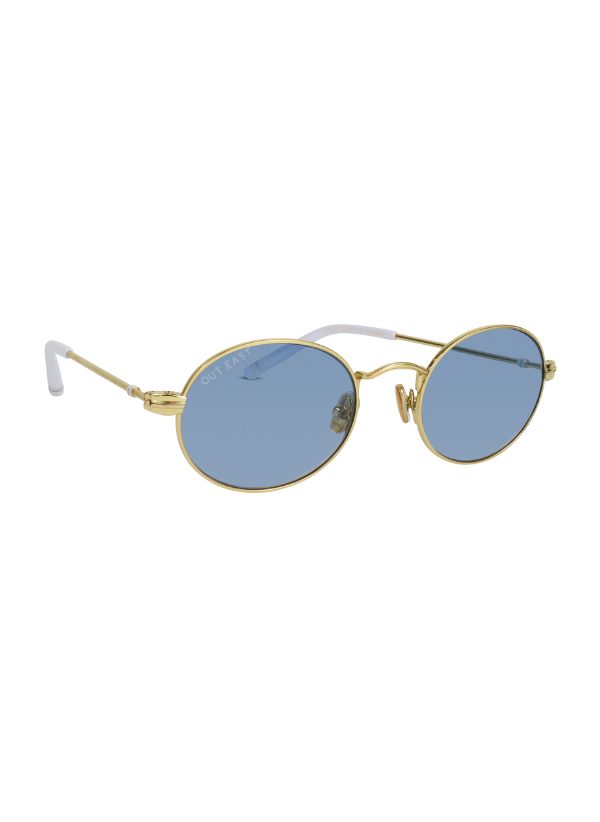 Gold / Gradient Blue Lens-