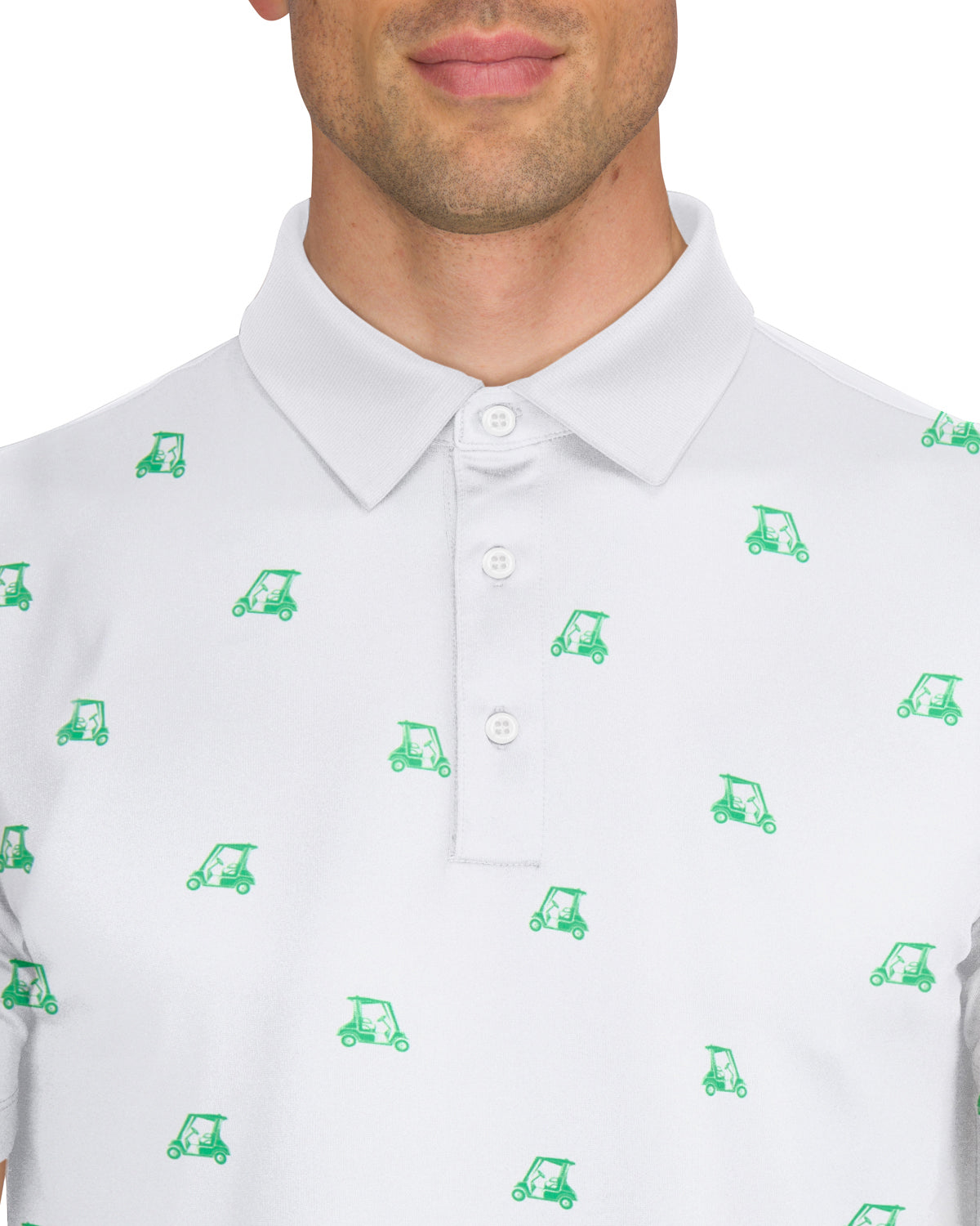 Three Sixty Six Men’s Print Golf Polos