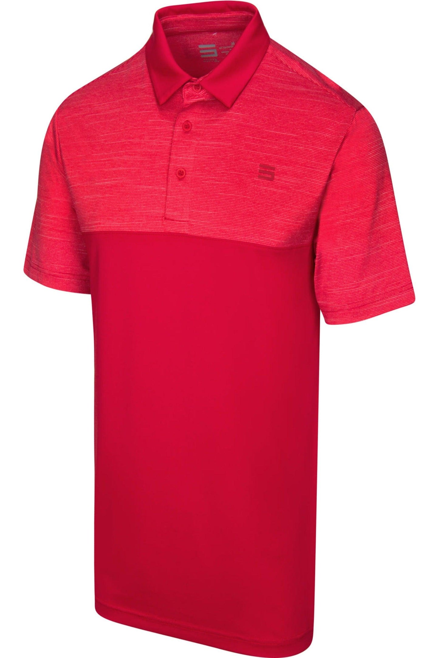 Three Sixty Six Men's Heathered Two-Tone Golf Polo