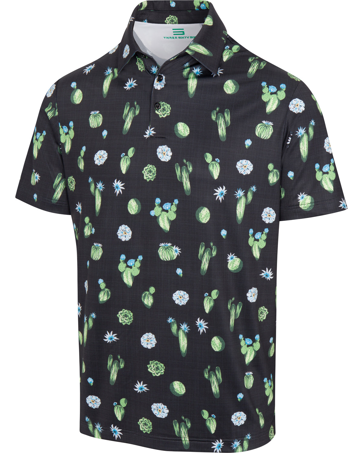 Three Sixty Six Men’s Print Golf Polos