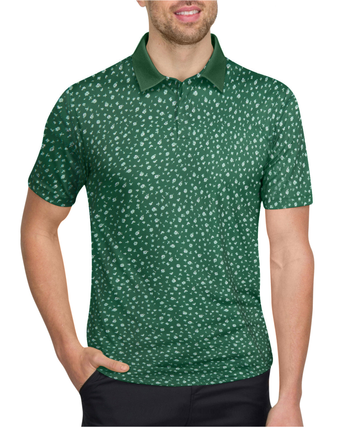 Three Sixty Six Men’s Print Golf Polos