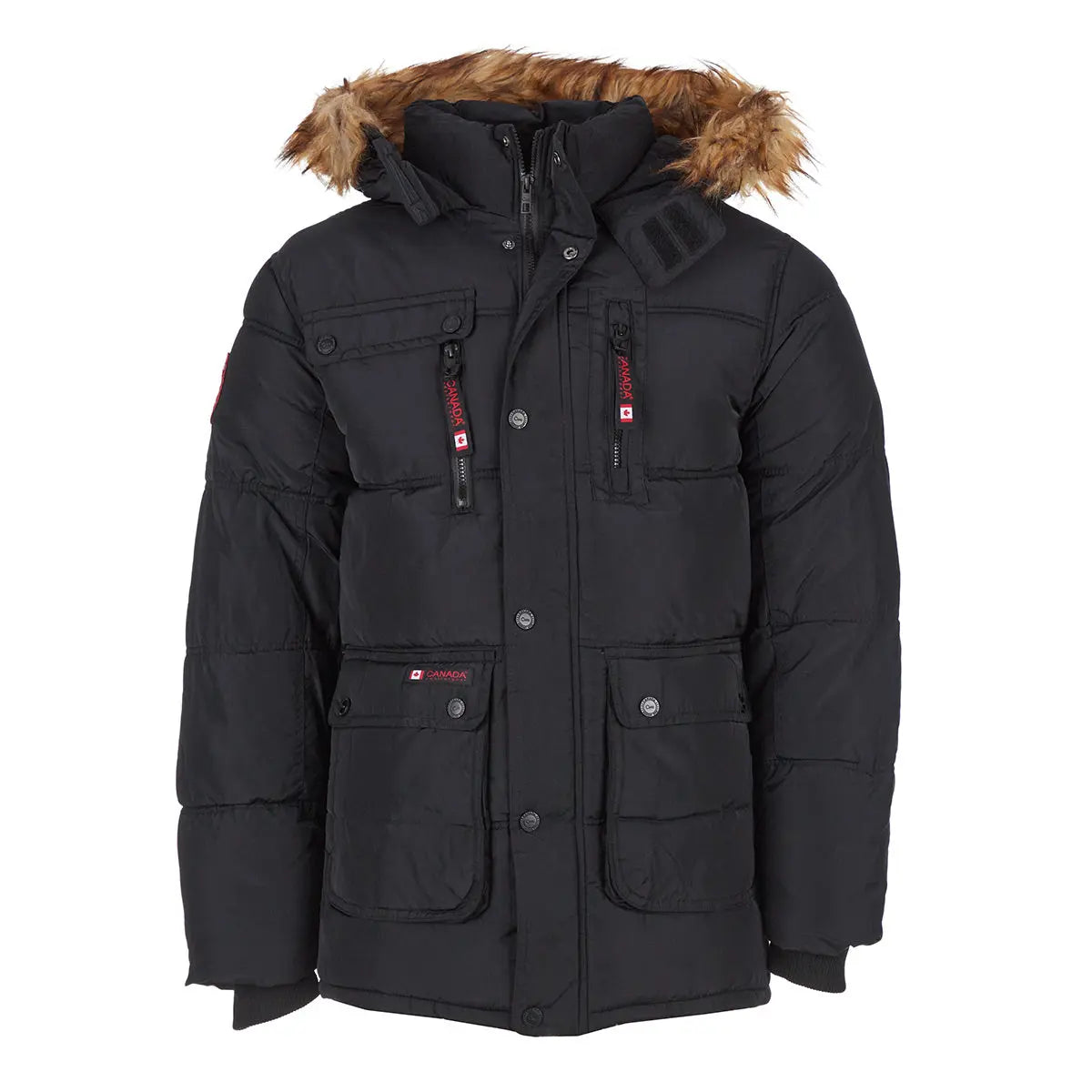 Canada Weather Gear Men's Fur Hooded Puffer Jacket – PROOZY