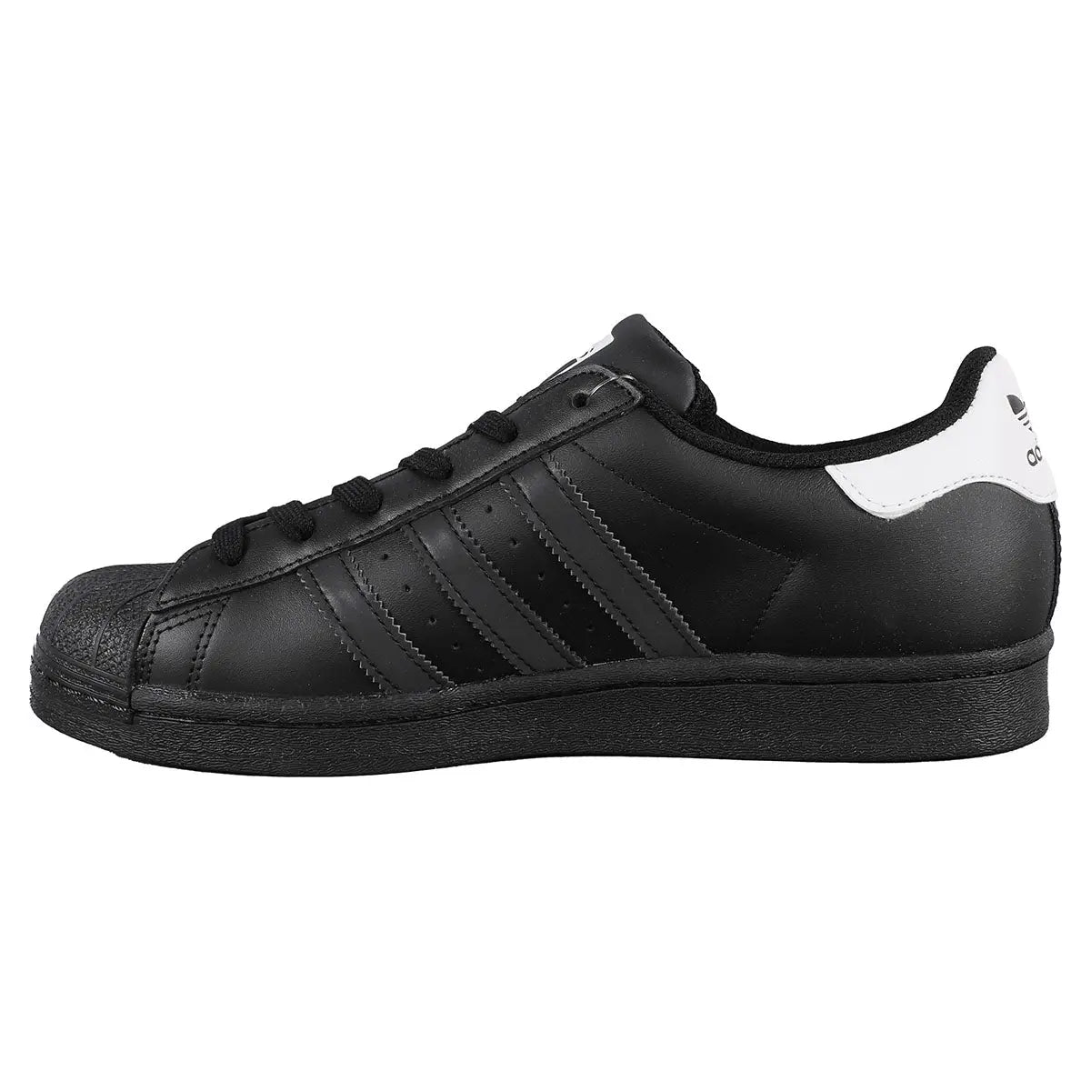 adidas, Shoes, Adidas Superstar Sneakers Womens 65 White Black Shell Toe  Lace Up Shoes